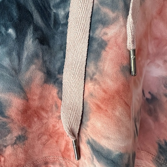 KYODAN | NWOT TIE-DYED SOFT JERSEY LOUNGE CROP OVERSIZED HOODIE | MEDIUM - Picture 4 of 9